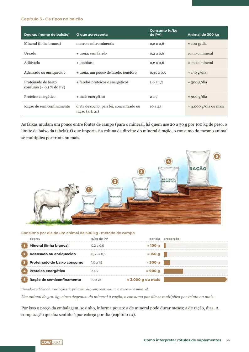 Página 36: A escada de consumo